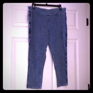 Chatoyant Vibe clothing 1X Crop skinny